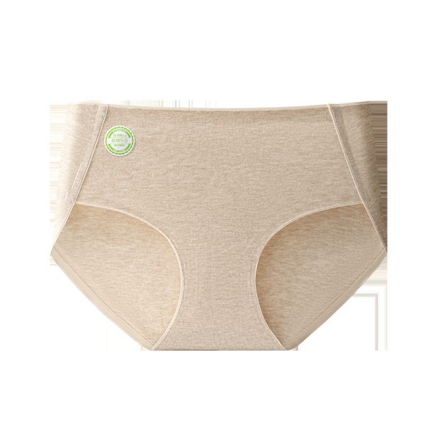 High Quality 7 A Class Raw Cotton Color 0 Dyed Nature Friendly Breathable Mid Rise Cotton Underwear for Women - 图片 9
