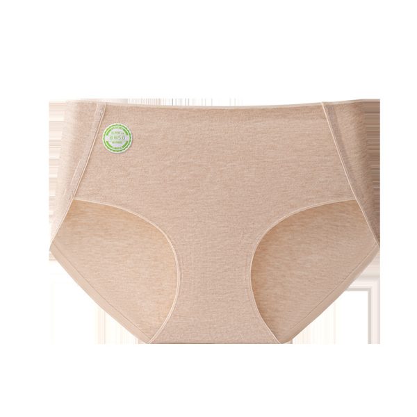 High Quality 7 A Class Raw Cotton Color 0 Dyed Nature Friendly Breathable Mid Rise Cotton Underwear for Women - 图片 8